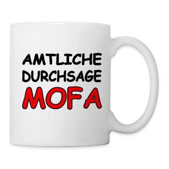 Mofa - Tasse - Weiß - Rechts