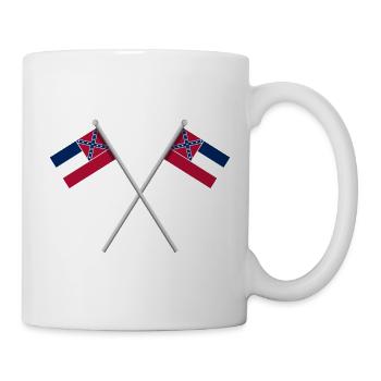 Mississippi-Flagge - Tasse - Weiß - Rechts