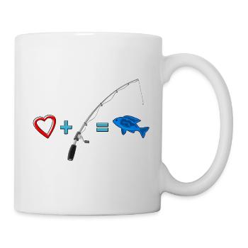 Vergleich der Liebe Fische - Tasse - Weiß - Rechts