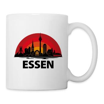 Essen Skyline Kreise - Tasse - Weiß - Rechts