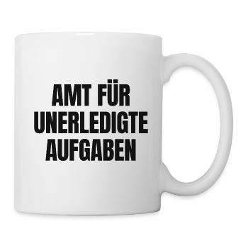 Amt für unerledigte Aufgaben hell - Bürokratie - Tasse - Weiß - Rechts
