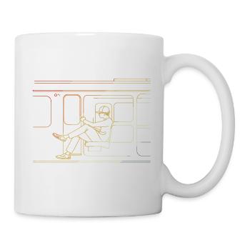 Eisenbahn Liebhaber Retro Style - Tasse - Weiß - Rechts