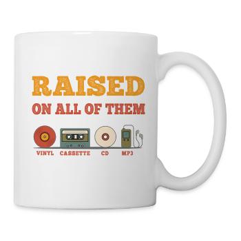 Ich bin mit allen Vintage-Modellen aufgewachsen - Tasse - Weiß - Rechts