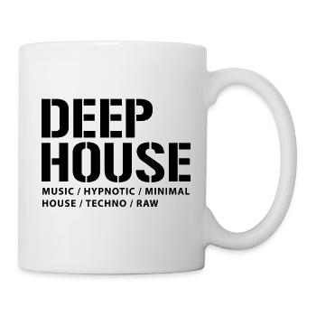 Deep-House-Musik - Tasse - Weiß - Rechts
