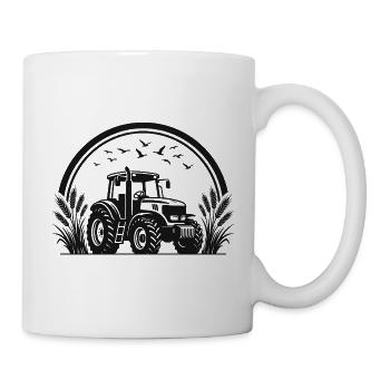 Traktor / Traktor / Traktor - Tasse - Weiß - Rechts