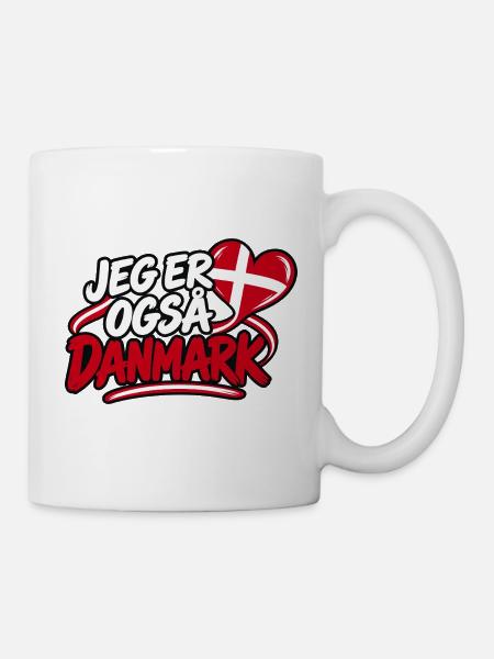 Ich bin auch Dänemark 🇩🇰 - Tasse - Weiß