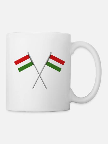 Flagge Ungarns - Tasse - Weiß