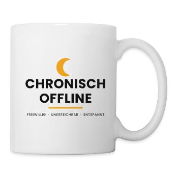 Chronisch Offline - Tasse - Weiß - Rechts