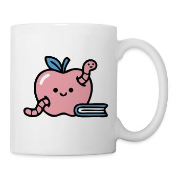 Classroom Apfel Logo - Tasse - Weiß - Rechts