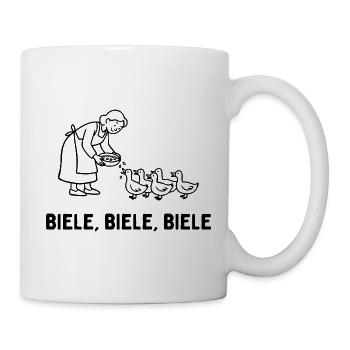  Biele Biele Biele Entenfütterung Bauernhof - Tasse - Weiß - Rechts