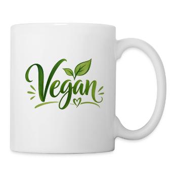 Vegan - Veganer - fleischfrei - fleischlos - Tasse - Weiß - Rechts
