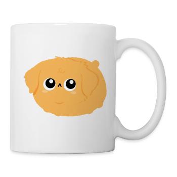 Flauschiger Golden Retriever - Tasse - Weiß - Rechts