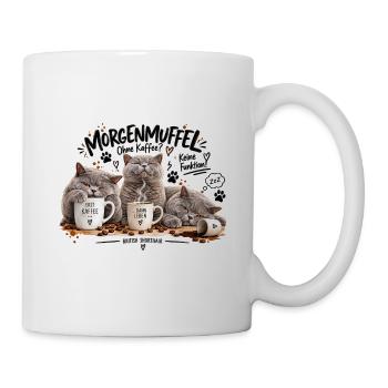 Morgenmuffel Katzenkaffee BKH - Tasse - Weiß - Rechts