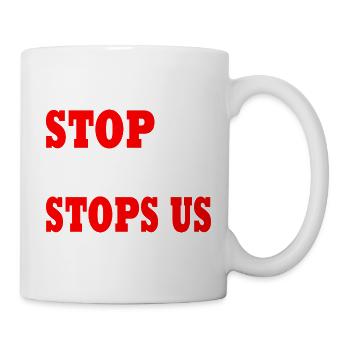 stop ai before it stops us - Tasse - Weiß - Rechts