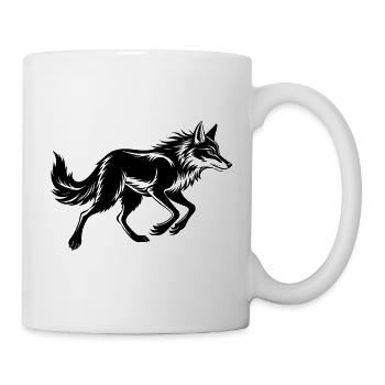 Kojotenlauf - Tasse - Weiß - Rechts