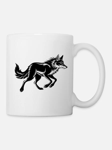 Kojotenlauf - Tasse - Weiß