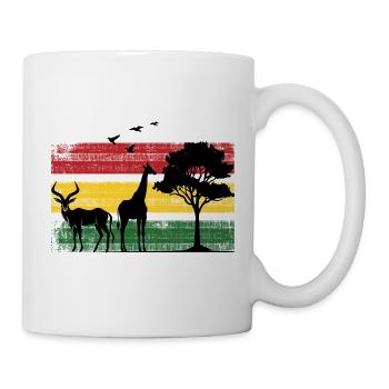 Afrika Safaritour Tiere Africa Five Urlaub - Tasse - Weiß - Rechts