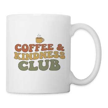 Kaffee & Freundlichkeit Club - Tasse - Weiß - Rechts
