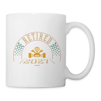Retired 2027 (Retiree / Retirement Entry / 4C) - Tasse - Weiß - Rechts
