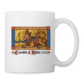 Krokodil & Hydra (1270) - Tasse - Weiß - Rechts