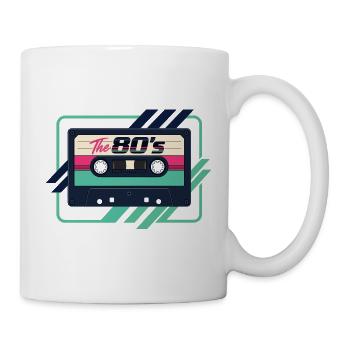 Lustiges 80er-Jahre-Kassetten-Retro-Mixtape 90er-Throwback - Tasse - Weiß - Rechts