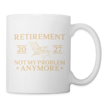Retirement 2027 Deck Chair Funny Retired - Tasse - Weiß - Rechts