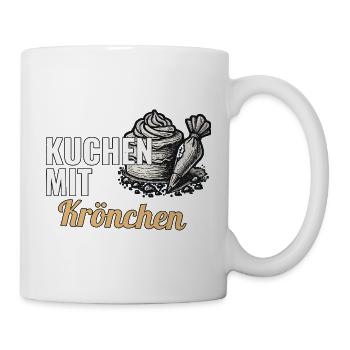 Hobbybäcker Geschenk für den ersten Festtagskuchen - Tasse - Weiß - Rechts