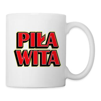 Saw begrüßt 3D-Textlogo - Tasse - Weiß - Rechts