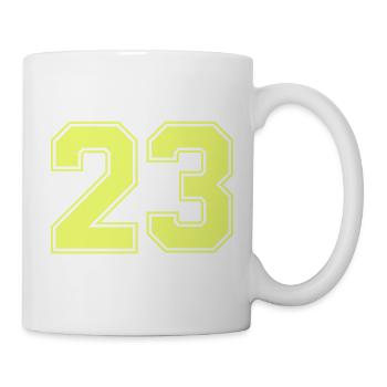 Neon 23 Retro Bold - Tasse - Weiß - Rechts