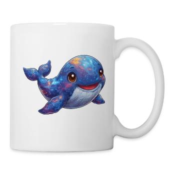 Kosmischer Wal im Sternenmeer - Tasse - Weiß - Rechts