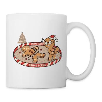 Kawaii Tatort-Lebkuchen-Keksraub - Tasse - Weiß - Rechts