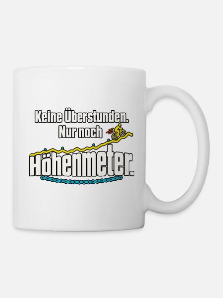 Rentner Fahrrad Ruhestand Spruch - Tasse - Weiß