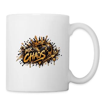 Mr Chaos Krone Graffiti Stil - Tasse - Weiß - Rechts