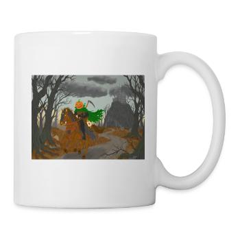 Kürbisköpfiger Reiter - Tasse - Weiß - Rechts
