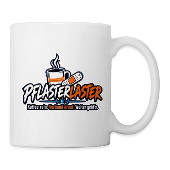 PflasterLaster Kaffee Motiv - Tasse - Weiß - Rechts