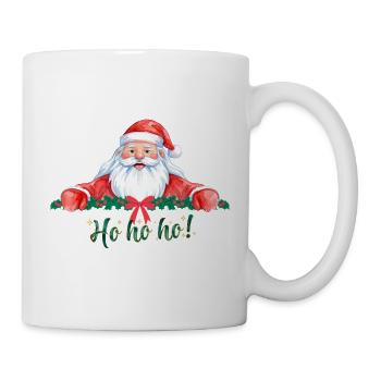 Ho Ho Ho Weihnachtsmann - Tasse - Weiß - Rechts