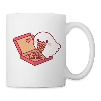 Süßer Geist liebt es, Peperoni-Pizza zu essen - Tasse - Weiß - Rechts