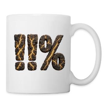 11 Prozent - 1% mehr geben - Tasse - Weiß - Rechts