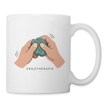Ergotherapie Therapieknete - Tasse - Weiß - Rechts