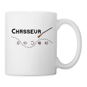 chasseur - Mug blanc - blanc - Droite