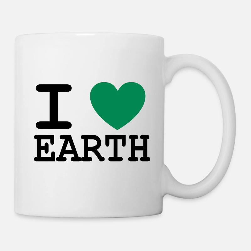 I *heart* earth - Tasse - Weiß