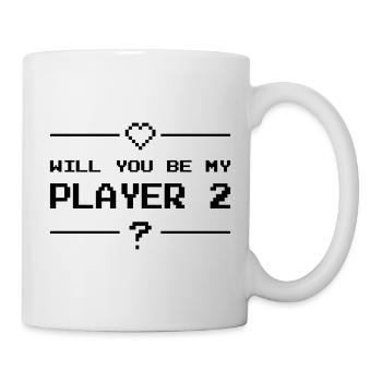 Will you be my player 2 - Mug blanc - blanc - Droite