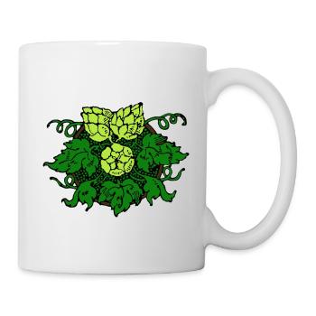 Hopfen - Tasse - Weiß - Rechts