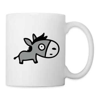 Petit âne 3 - Mug blanc - blanc - Droite