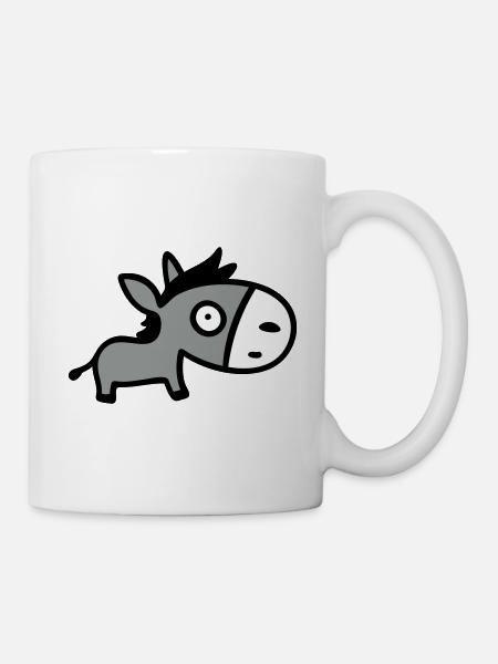 Kleiner Esel 3 - Tasse - Weiß