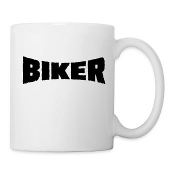 Biker - Mug blanc - blanc - Droite