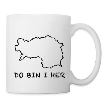 do bin i her - Steiermark - Tasse - Weiß - Rechts
