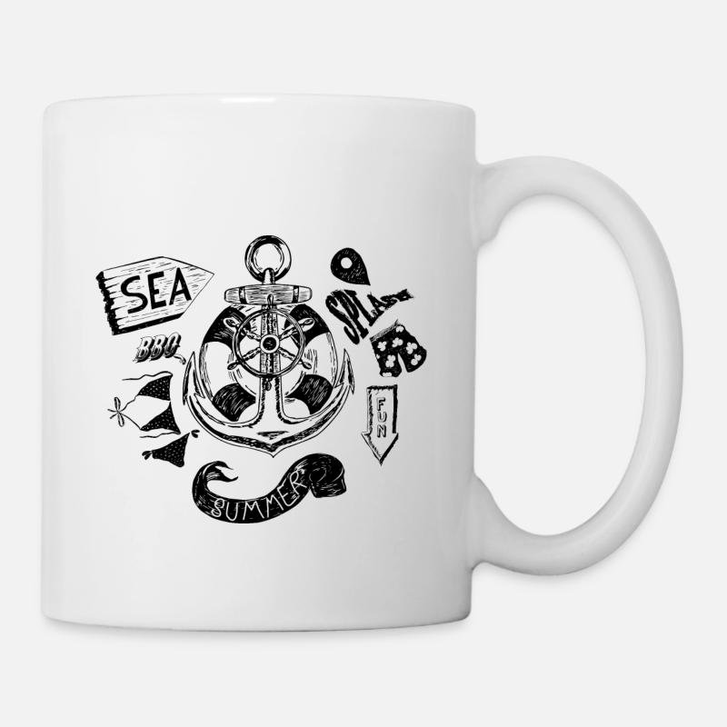 Summer and Sea - Tasse - Weiß