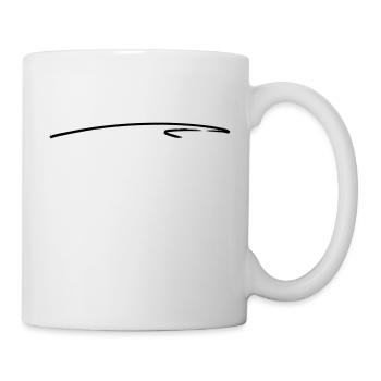 Unterstrich Schwung - Tasse - Weiß - Rechts
