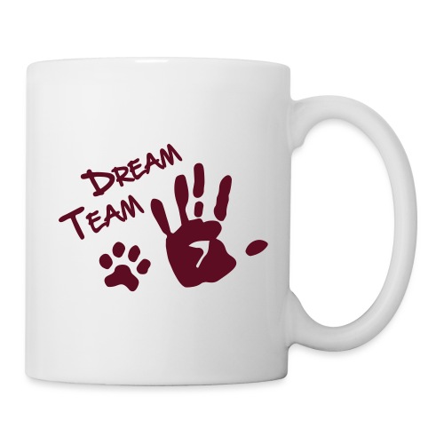 Dream Team Hand Hundpfote - Mug blanc